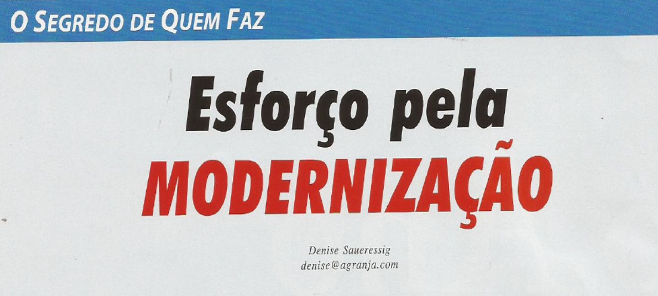 a granja - esforço pela modernização