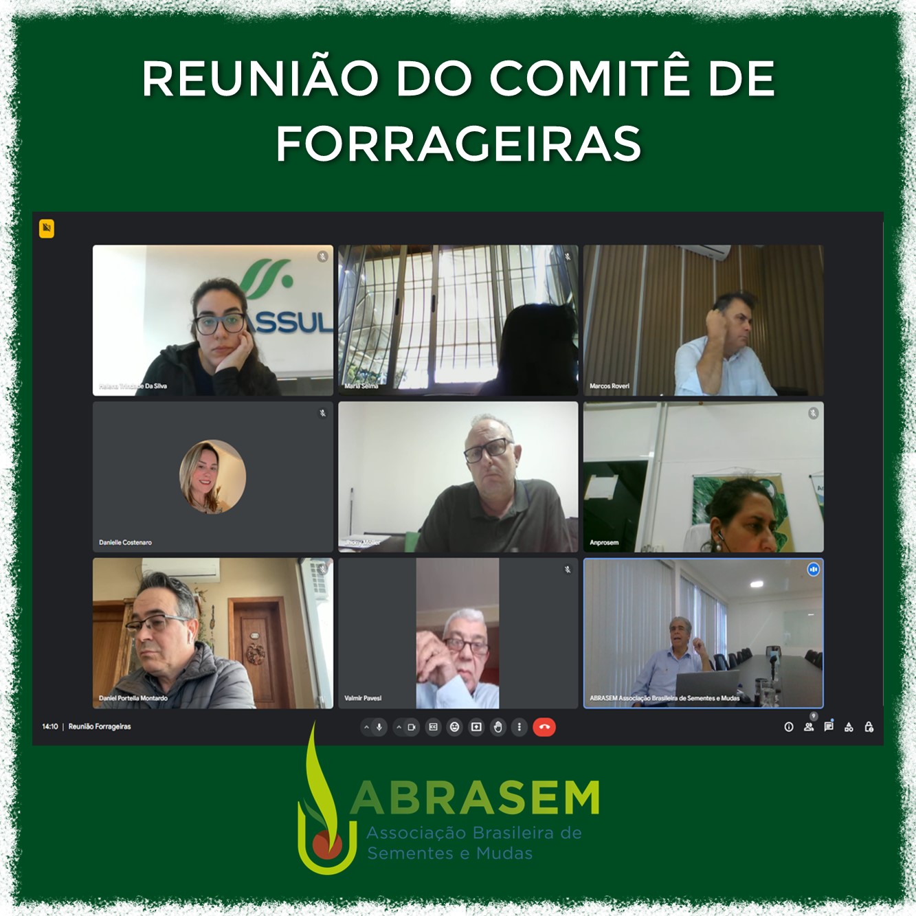 Reunião do comitê de forrageiras